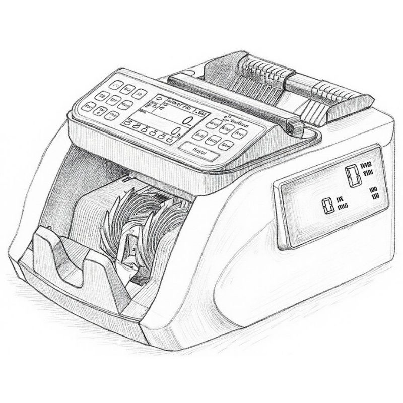 plus-silver-kagit-para-sayma-makinesi-teknik-cizim - parasaymamakinesi.com.tr Plus Silver Kağıt Para Sayma Makinesi – TL Karışık Sayma ve Sahte Para Tespit